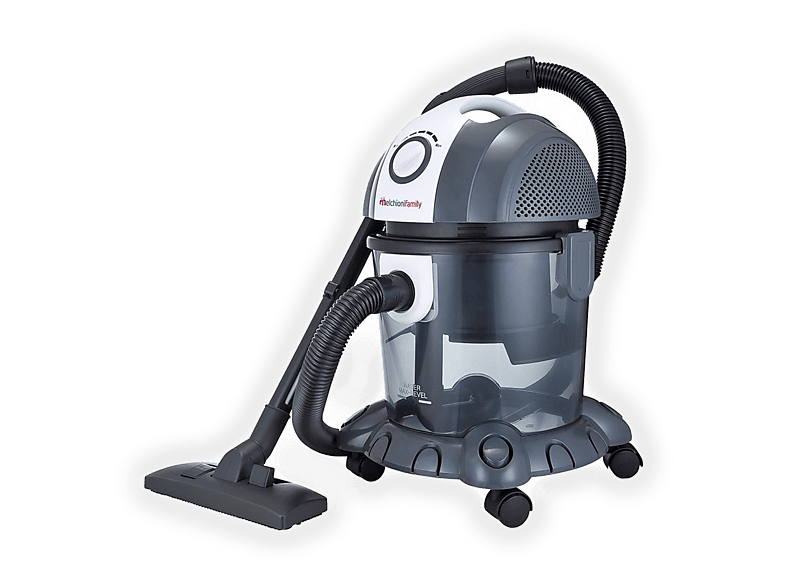 BIDONE ASPIRATUTTO MELCHIONI FAMILY MR BIN G, 1200 W, Capacità serbatoio 15 l per polvere e 10 acqua, Sistema ciclonico con filtro ad Filtro HEPA lavabile, Cavo 4 m