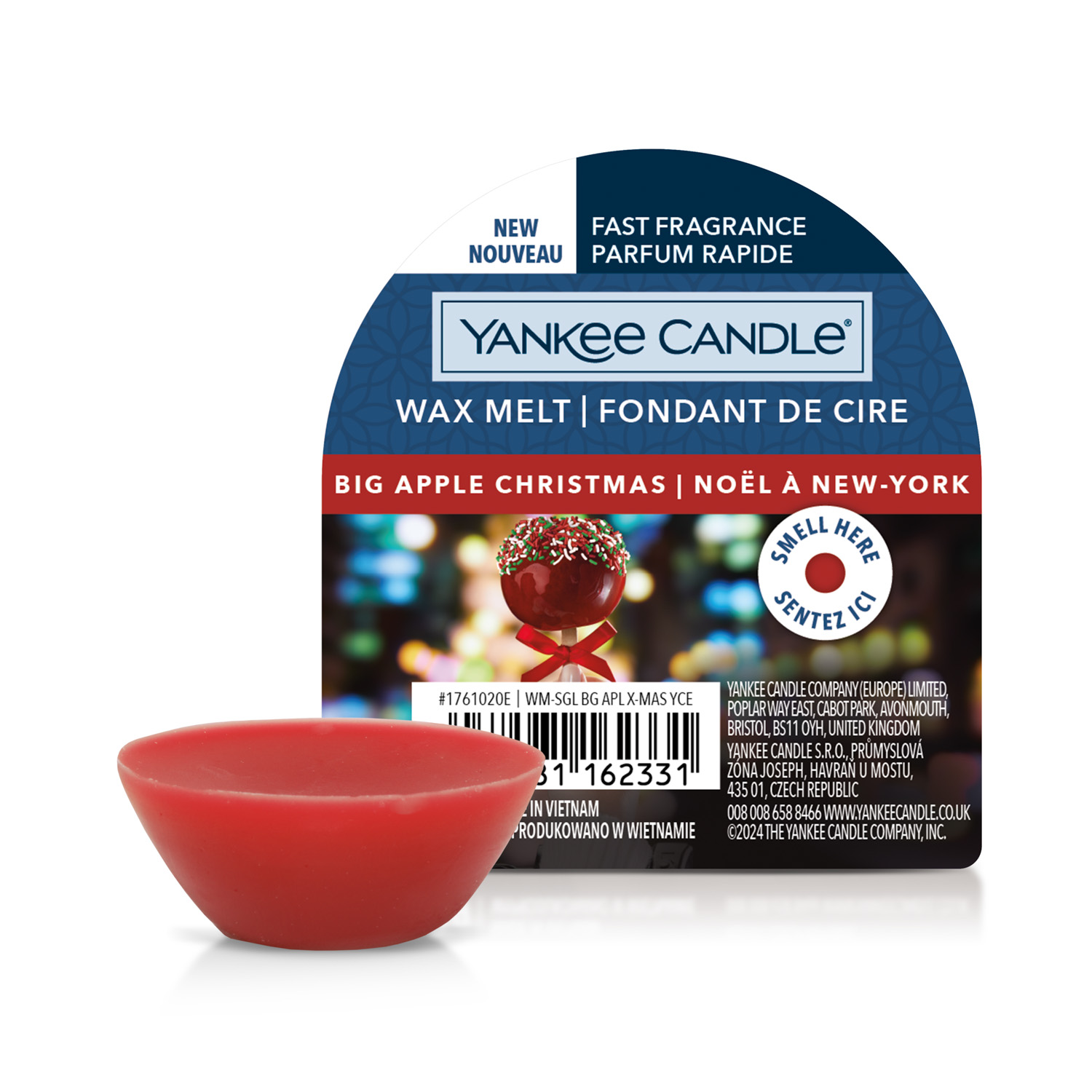 Big Apple Christmas, cera Yankee Candle per bruciatore Big Apple Christmas, cera Yankee Candle per bruciatore
