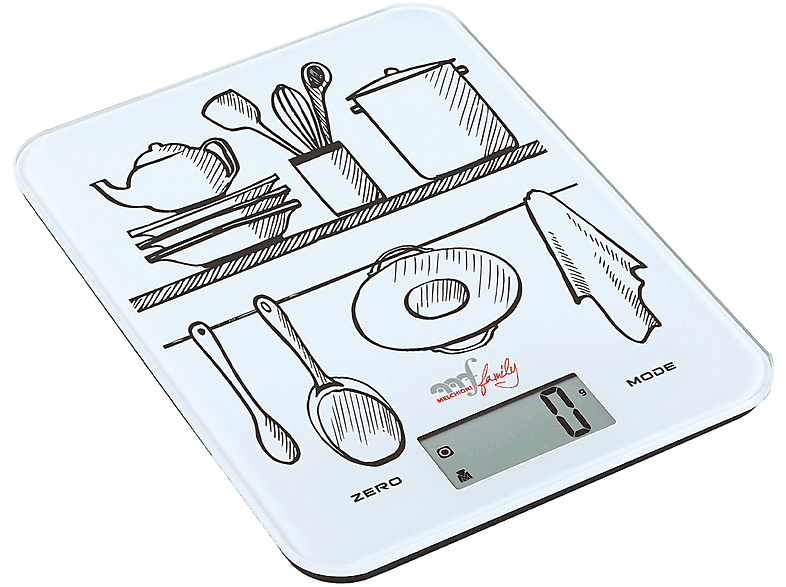 Bilancia da cucina elettronica MELCHIONI FAMILY GLASS Bilancia da cucina elettronica MELCHIONI FAMILY GLASS
