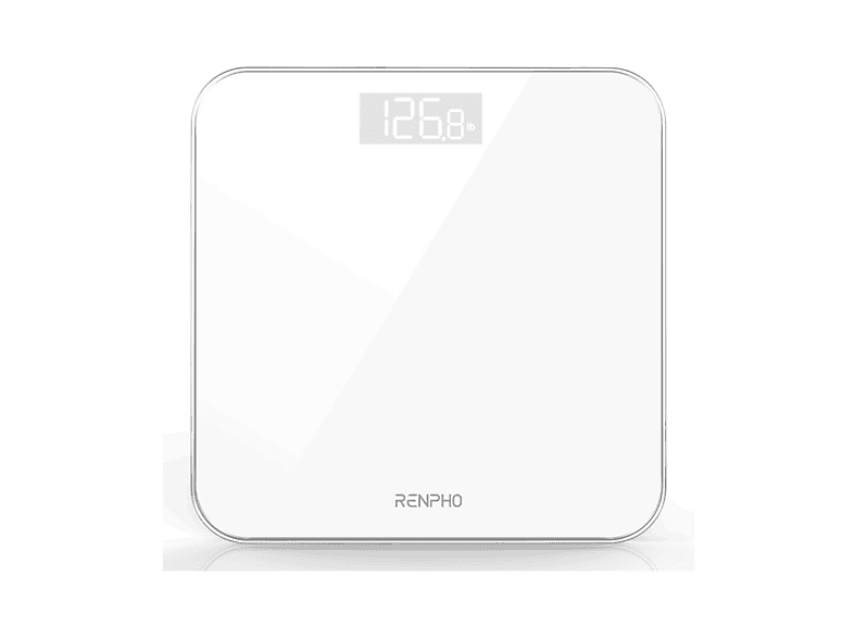 Bilancia pesapersone RENPHO CORE 1S, digitale in vetro temperato con display retroilluminato