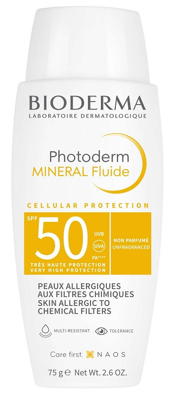 Bioderma Photoderm Mineral Fluide SPF50+ Crema Solare Minerale 75 g