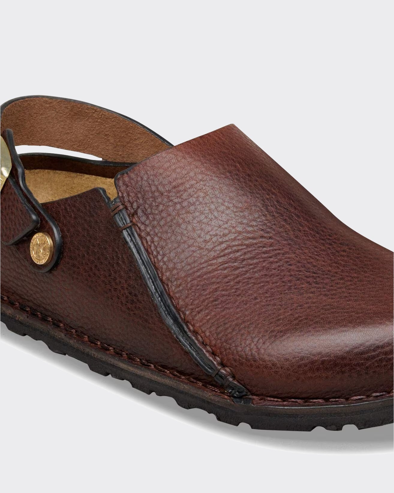 Birkenstock Ciabatta Lutry Premium Natural Leather Roast