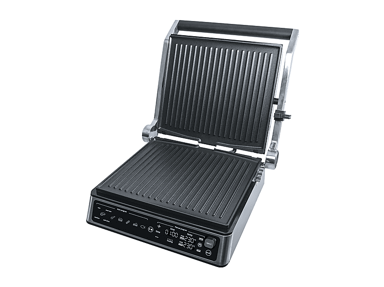 BISTECCHIERA KOENIC KCG-TR 202525 M, Potenza 2000 W, altezza regolabile, Contenitore olio antiaderente, Piastre asportabili, Compatibile per lavastoviglie, Black