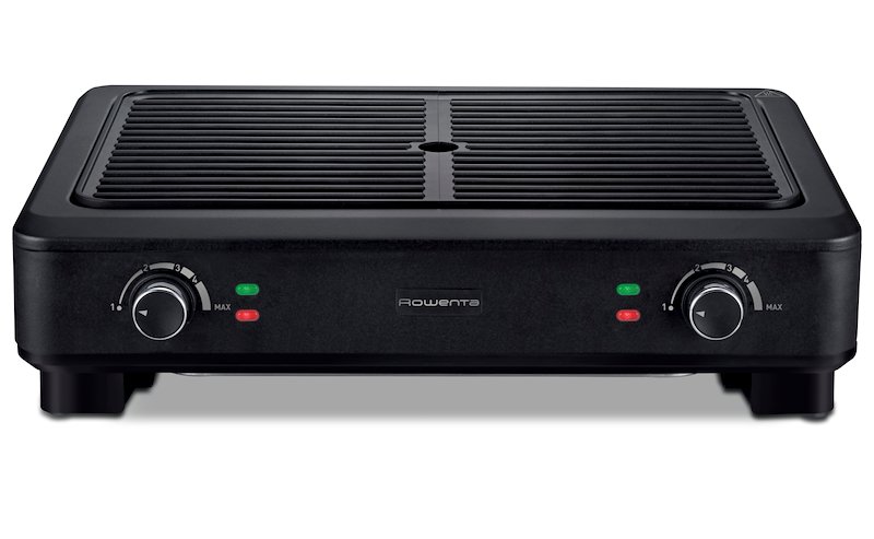 BISTECCHIERA ROWENTA KG9008, Elettrico, Potenza 2000 W, Griglia da 43.2 x cm, Adatto per lavastoviglie, Black