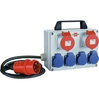 BKV 2/4 T IP44 6presa(e) AC Nero, Blu, Grigio, Rosso unità di distribuzione dell''energia (PDU), Ciabatta
