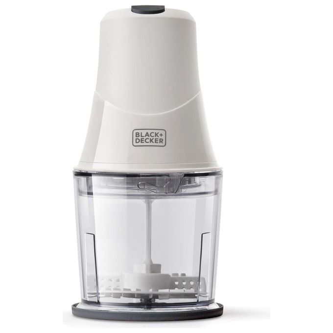 Black and Decker BXCH260E Tritatutto 260W 0.5 L 2 Velocita' Lame Acciaio Inox Lavabile in Lavastoviglie colore Bianco