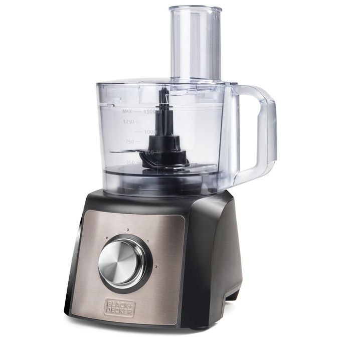 Black and Decker BXFPA1200E Robot da Cucina Multifunzione 1200W Ciotola 1,5 L Acciaio Inox colore Nero Black and Decker BXFPA1200E Robot da Cucina Multifunzione 1200W Ciotola 1,5 L Acciaio Inox colore Nero