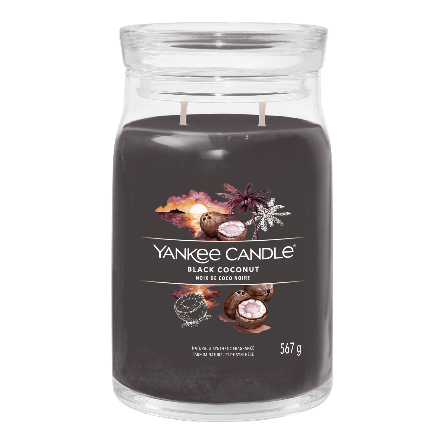 Black Coconut, candela in giara grande Yankee Candle