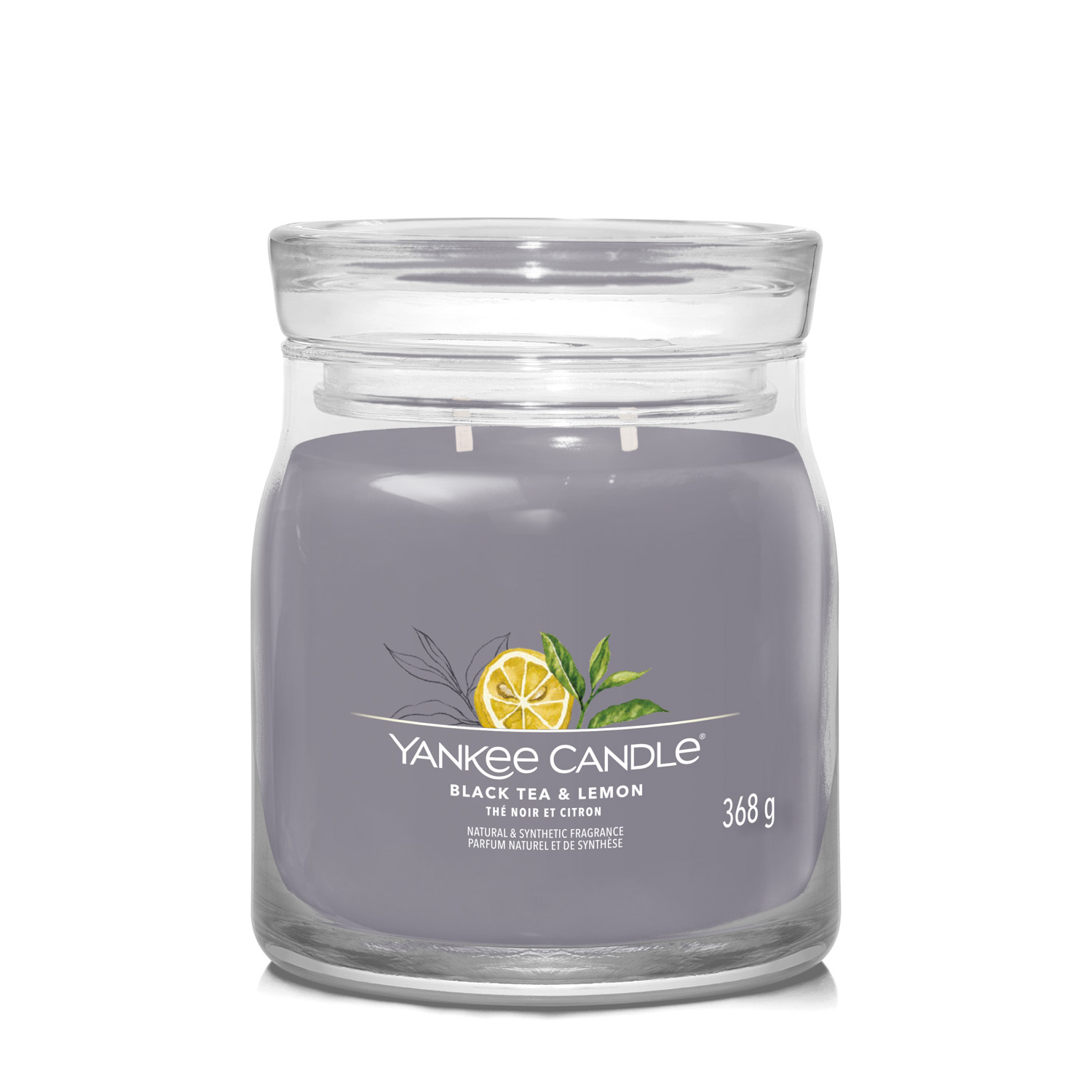 Black Tea Lemon, candela in giara media Yankee Candle