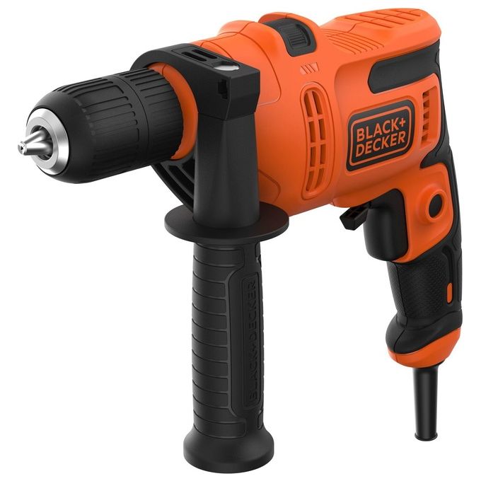 Black+decker BEH200-QS Trapano a Percussione 500W Mandrino Autoserrante 13 mm Velocita' Variabile 0-2900 rpm Reversibile Black+decker BEH200-QS Trapano a Percussione 500W Mandrino Autoserrante 13 mm Velocita' Variabile 0-2900 rpm Reversibile