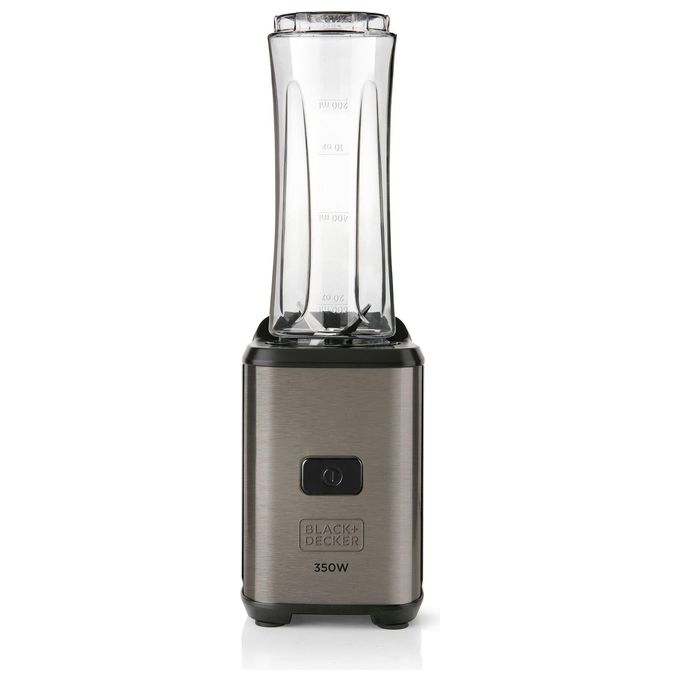 Black+decker BXJBA350E Frullatore Portatile 350W 2 Bottiglie 600 ml Senza BPA 4 Lame Acciaio Inox colore Nero Black+decker BXJBA350E Frullatore Portatile 350W 2 Bottiglie 600 ml Senza BPA 4 Lame Acciaio Inox colore Nero