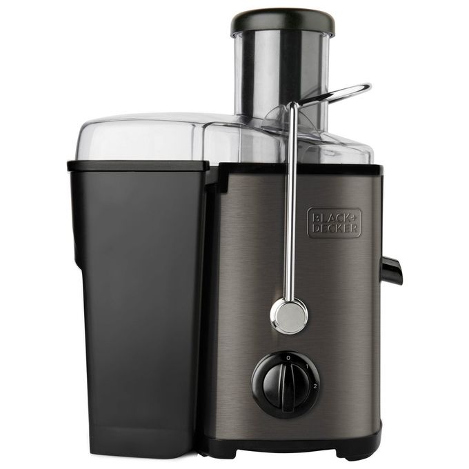 BLACK+DECKER BXJE600E Centrifuga Elettrica Frutta e Verdura 600 W 2 Velocita' Contenitore Succo 0,55 L Polpa 1,2 L colore Acciaio Inox