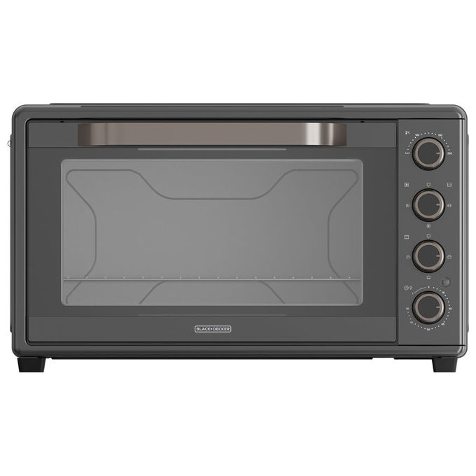 Black+decker BXOV6000E Forno Elettrico Ventilato 60 L 2000 W 15 Funzioni Timer 90 min Girarrosto (45.5x62.6x36.7 cm) colore Grigio Antracite Black+decker BXOV6000E Forno Elettrico Ventilato 60 L 2000 W 15 Funzioni Timer 90 min Girarrosto (45.5x62.6x36.7 cm) colore Grigio Antracite