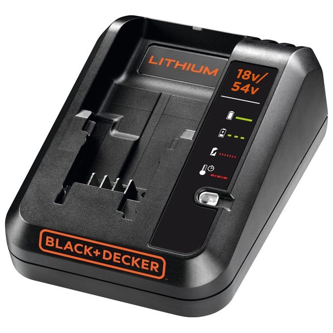 Black+Decker Carica Batteria Rapido Dualvolt 54V-18 per Batterie al Litio