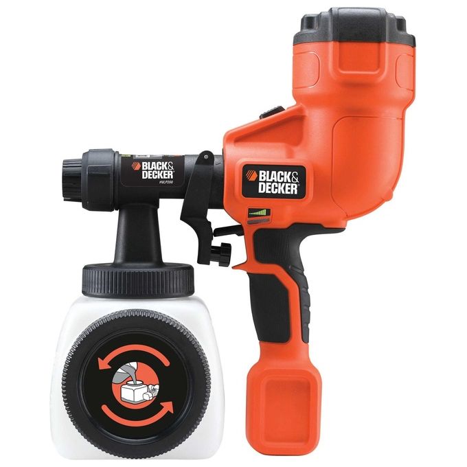 Black+Decker HVLP200-QS Pistola a Spruzzo HVLP 400W serbatoio 1200 ml flusso regolabile uso interno esterno colore Nero