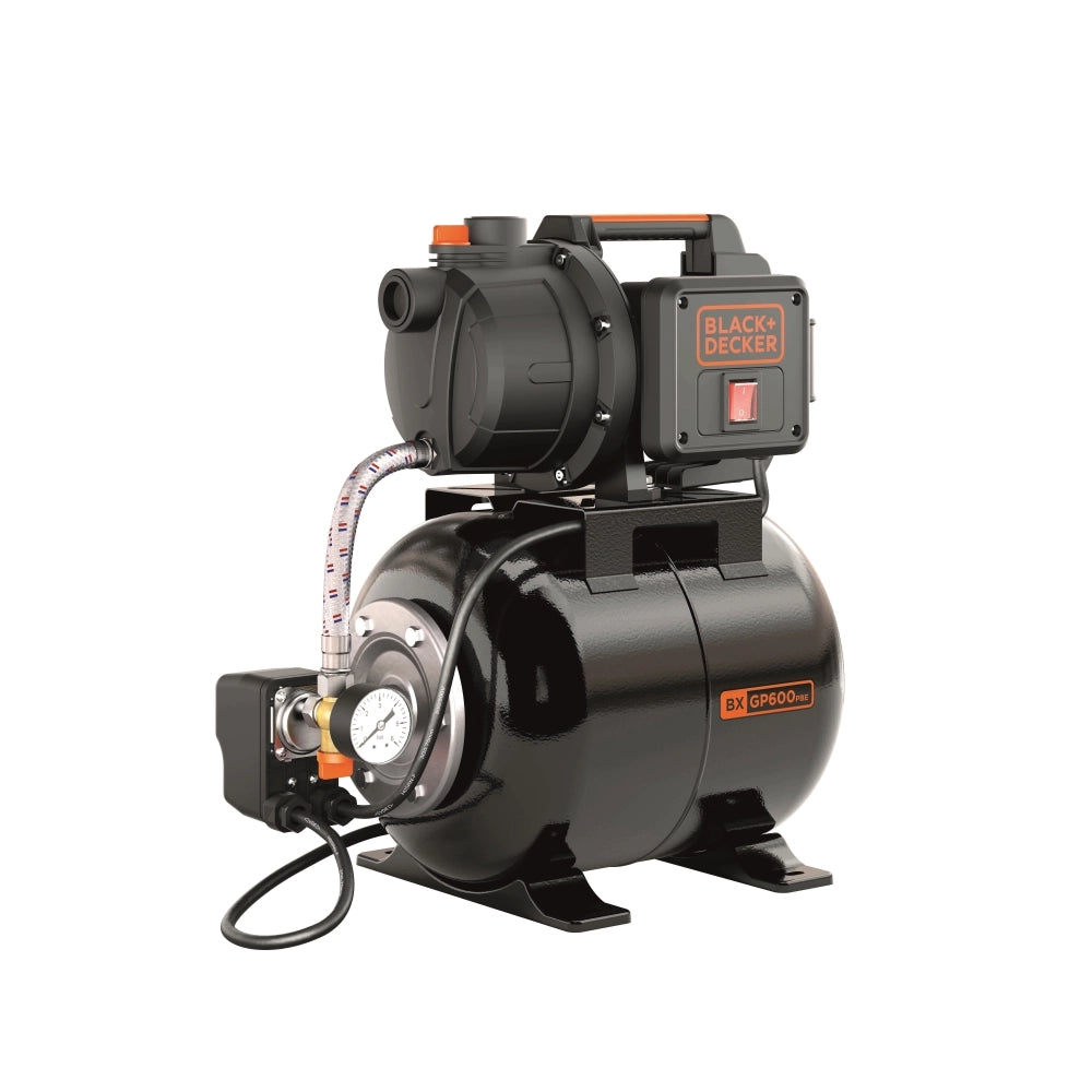 Black+Decker Pompa Autoadescante BXGP600PBE con Serbatoio per Acque Chiare (600 W, Portata max. 3.100 l/h, Prevalenza max. 35 m) Black+Decker Pompa Autoadescante BXGP600PBE con Serbatoio per Acque Chiare (600 W, Portata max. 3.100 l/h, Prevalenza max. 35 m)