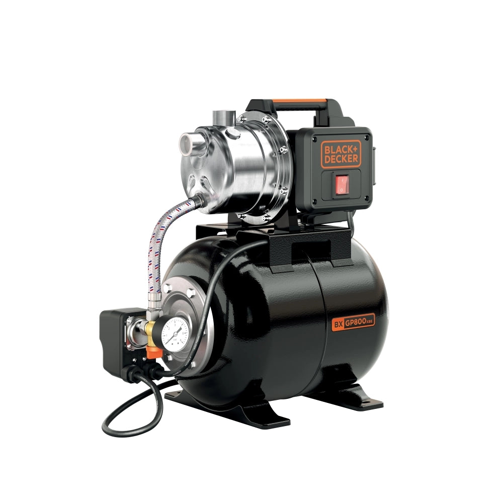 Black+Decker Pompa Autoadescante BXGP800XBE con Serbatoio per Acque Chiare (800 W, Portata max. 3.500 l/h, Prevalenza max. 38 m) Black+Decker Pompa Autoadescante BXGP800XBE con Serbatoio per Acque Chiare (800 W, Portata max. 3.500 l/h, Prevalenza max. 38 m)