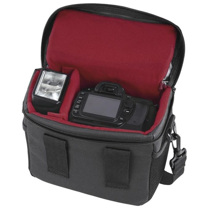 Borsa per fotocamera HAMA Valletta 130, Nero, dimensioni interne (LxPxA) 20x11x17 cm