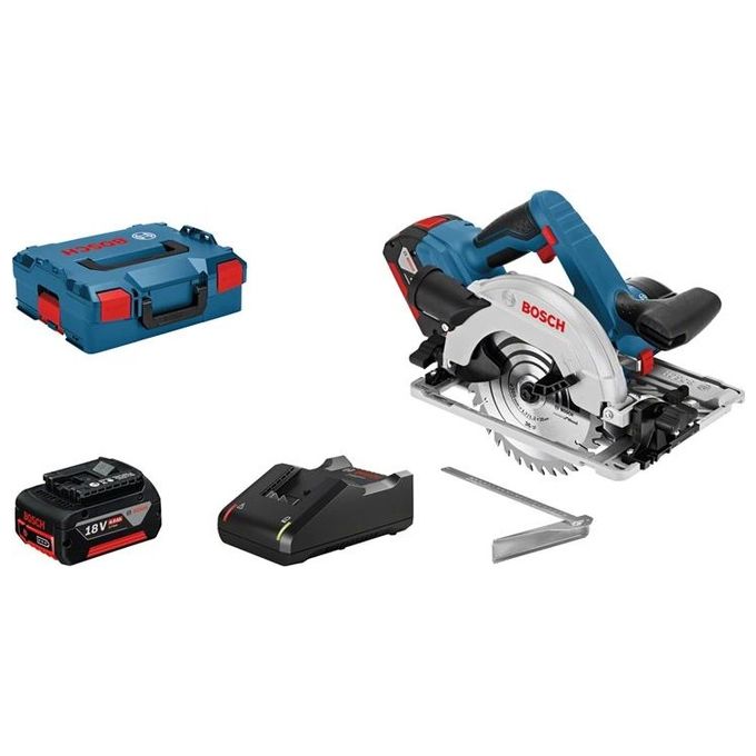 Bosch 0 601 6A2 106 GKS 18V-57 G Professional Sega circolare a batteria Diametro lama 16,5 cm Velocita' 3400 giri-min Batteria 18 V colore Nero Blu Bosch 0 601 6A2 106 GKS 18V-57 G Professional Sega circolare a batteria Diametro lama 16,5 cm Velocita' 3400 giri-min Batteria 18 V colore Nero Blu