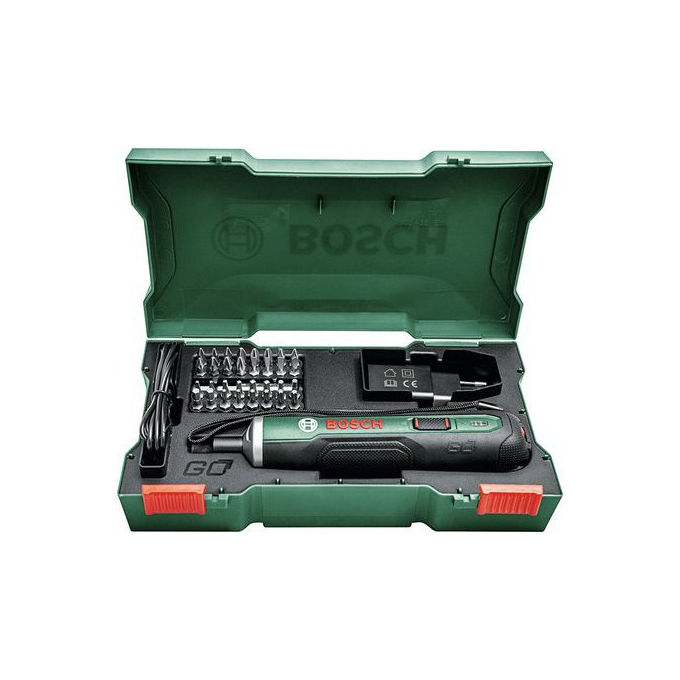 Bosch 06039C6000 Avvitatore 3,6V Litio Push Start con portabit magnetico 1-4'' coppia massima 2,5 Nm velocita' massima 360 giri-min colore Nero Bosch 06039C6000 Avvitatore 3,6V Litio Push Start con portabit magnetico 1-4'' coppia massima 2,5 Nm velocita' massima 360 giri-min colore Nero