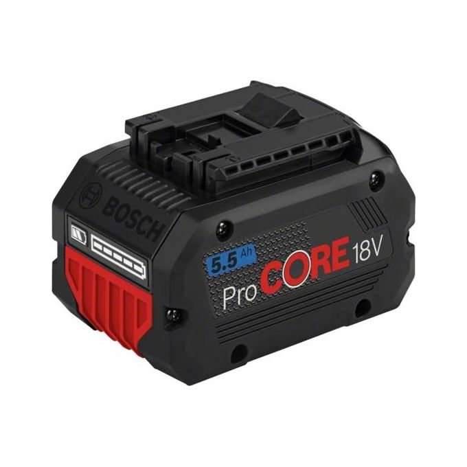 Bosch 1 600 A02 149 ProCORE18V Batteria 18 V 5,5 Ah Ioni di Litio colore Nero Rosso Bosch 1 600 A02 149 ProCORE18V Batteria 18 V 5,5 Ah Ioni di Litio colore Nero Rosso