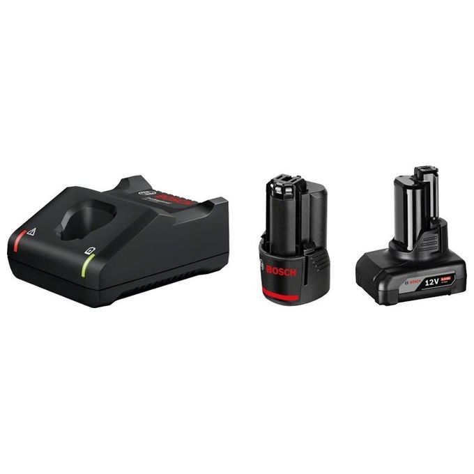 Bosch 1600A01NC9 Professional Starter Set Batteria 12V 2.0Ah 4.0Ah Caricabatterie GAL 12V-40 colore Nero