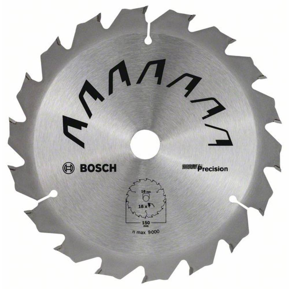 Bosch - 1x Lama Per Sega Circolare Precison (per Legno, Ø 150 X 1.5/0.85 X 16 Mm, 18 Denti, Atb, Accessori Seghe Circolari)