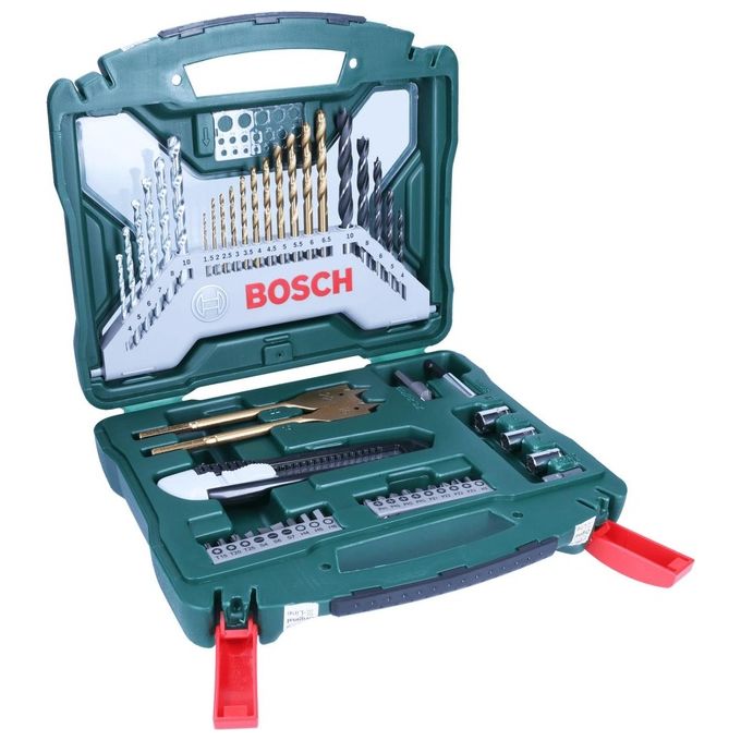 Bosch 2 607 019 327 X-Line Set di Punte e Bit Avvitamento 50 Pezzi Rivestimento TiN Confezione Valigetta Plastica colore Verde Bosch 2 607 019 327 X-Line Set di Punte e Bit Avvitamento 50 Pezzi Rivestimento TiN Confezione Valigetta Plastica colore Verde
