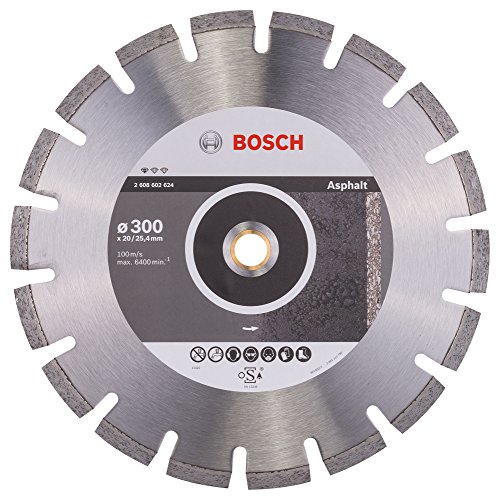 Bosch - 2 608 602 624 - Ruota Da Taglio Diamante Standard For Asfalto - 300 X 20/25,40 X 2,8 X 10 Mm (confezione De 1)