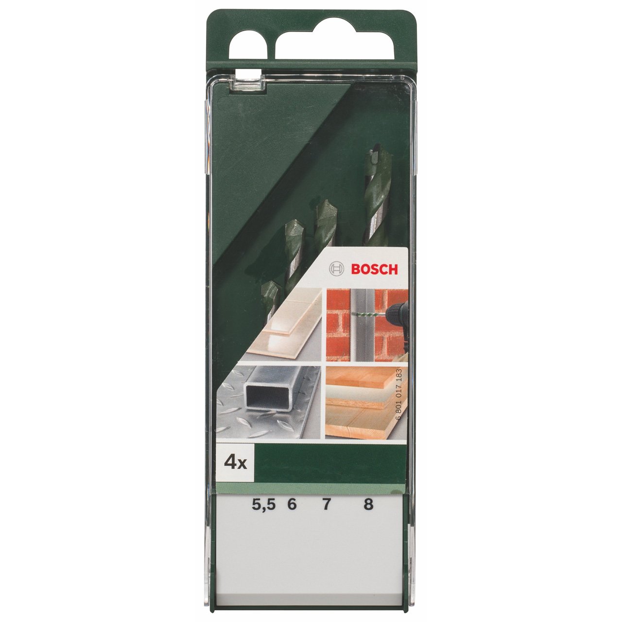 Bosch - 2609255481 Diy - Set 4 Punte Multiuso 5,5 X 85-6 X 100-7 X 100-8 X 120 Mm Bosch - 2609255481 Diy - Set 4 Punte Multiuso 5,5 X 85-6 X 100-7 X 100-8 X 120 Mm