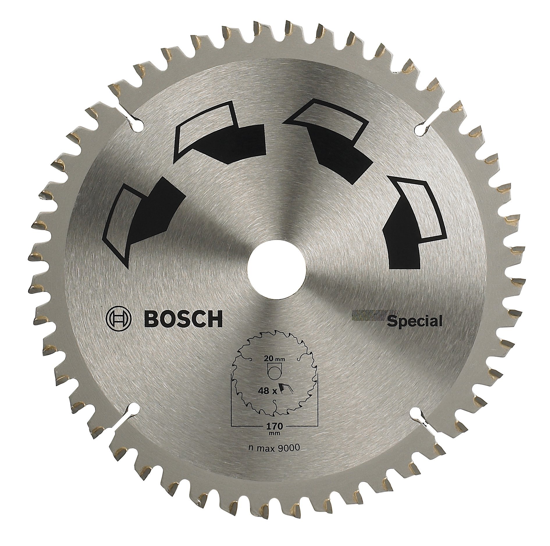 Bosch - 2609256888 Special Lama Per Sega Circolare, 170 X 2 X 20/16, 48 Denti Bosch - 2609256888 Special Lama Per Sega Circolare, 170 X 2 X 20/16, 48 Denti