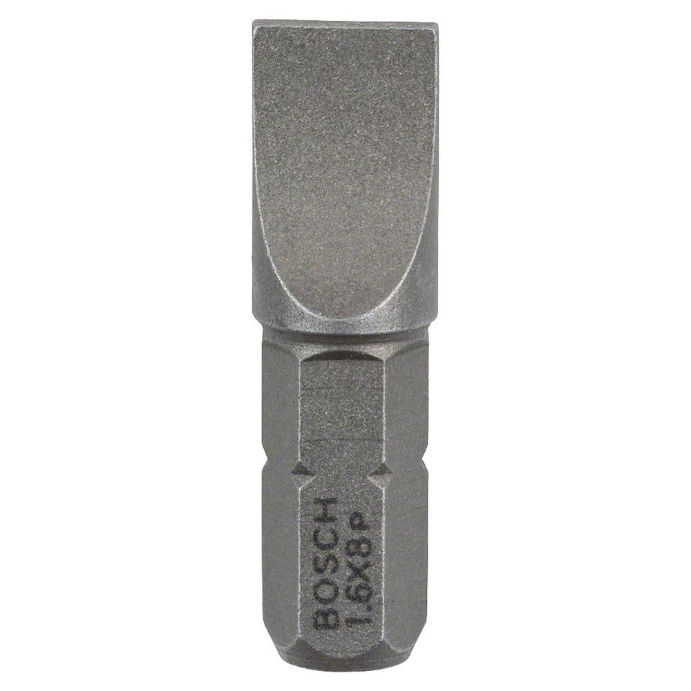Bosch 3x Bit Cacciavite Extra-duro, S 1,6 X 8,0, 25 Mm - 2607001471 Bosch 3x Bit Cacciavite Extra-duro, S 1,6 X 8,0, 25 Mm - 2607001471