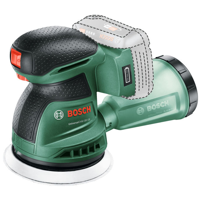 Bosch 4053423251470 Levigatrice orbitale Alimentazione a batteria 18 V Batteria rimovibile colore Verde Bosch 4053423251470 Levigatrice orbitale Alimentazione a batteria 18 V Batteria rimovibile colore Verde