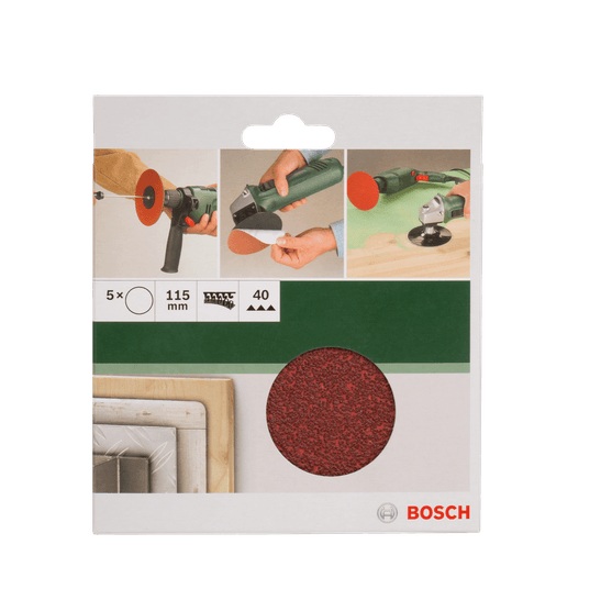 Bosch-5 Fogli Per Levigatrice Diametro115 Mm Grana 180
