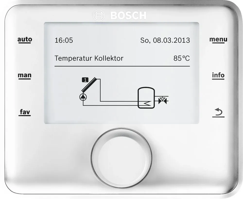 Bosch Accessori Tecnologia Solare Cs 200, Regolatore Solare, Funzionamento Autonomo, 101x123x25, 7738114089