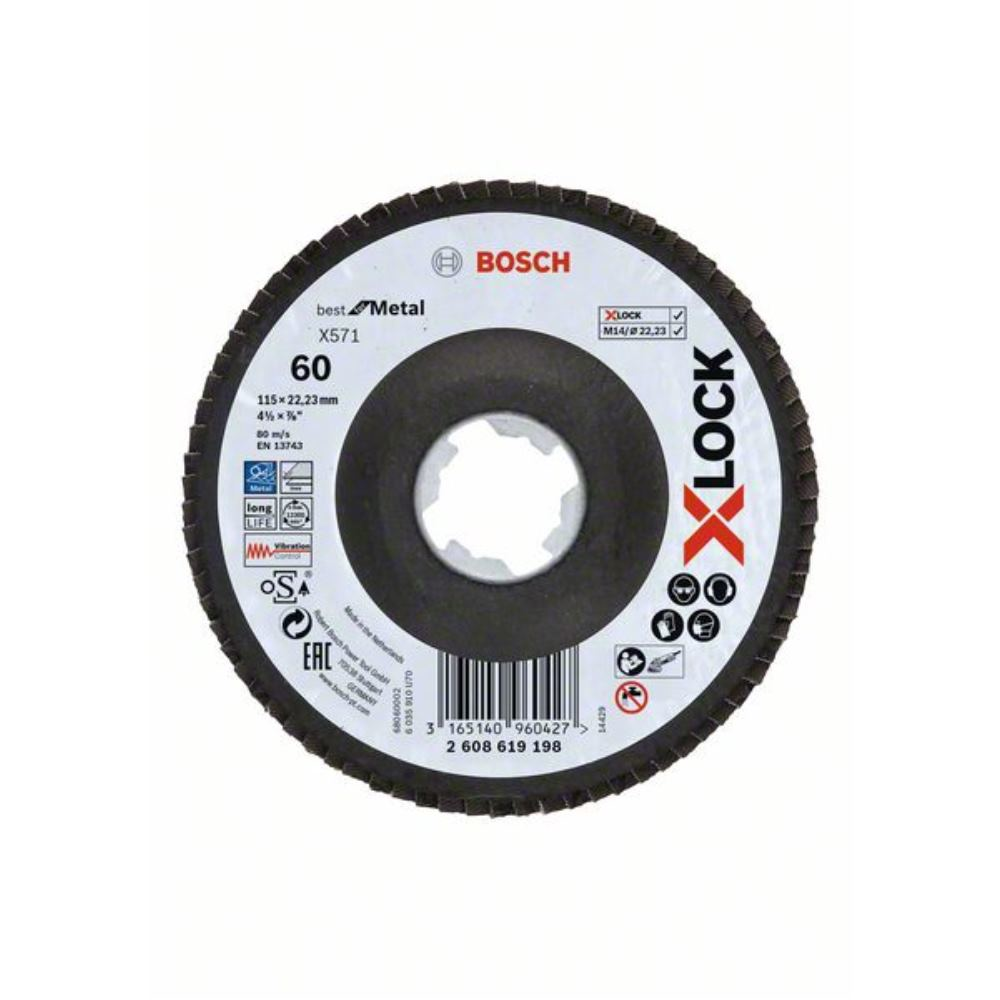 Bosch Accessories 2608621764 X-lock Disco Con Falde Diametro 115 Mm 1 Pz. Bosch Accessories 2608621764 X-lock Disco Con Falde Diametro 115 Mm 1 Pz.