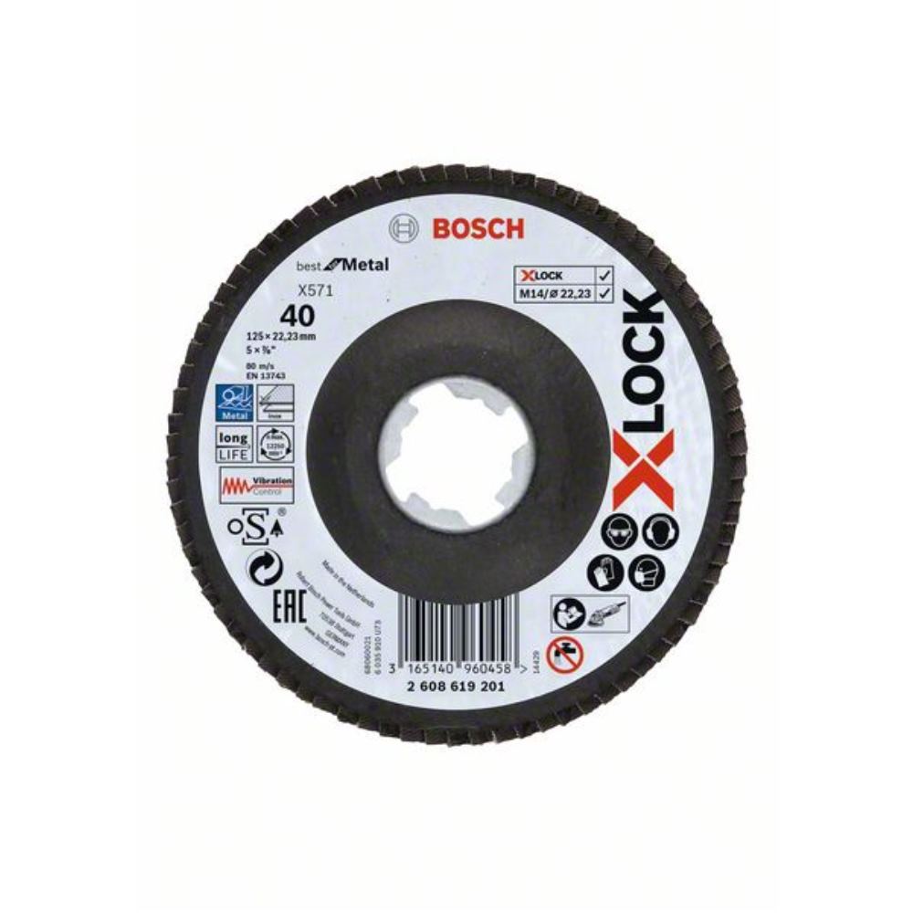 Bosch Accessories 2608621767 X-lock Disco Con Falde Diametro 125 Mm 1 Pz. Bosch Accessories 2608621767 X-lock Disco Con Falde Diametro 125 Mm 1 Pz.