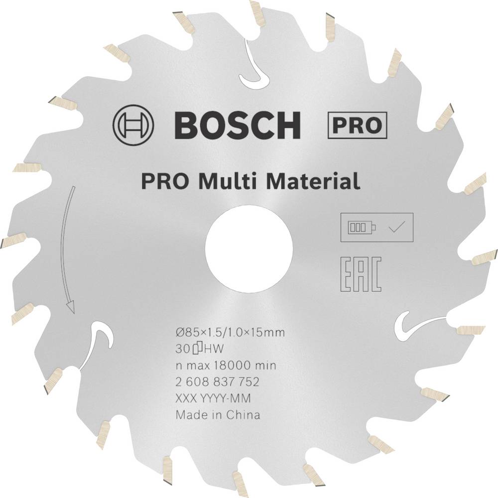 Bosch - Accessories 2608837752 Lama Circolare 85 X 15 Mm Numero Di Denti: 30 1 Pz. Bosch - Accessories 2608837752 Lama Circolare 85 X 15 Mm Numero Di Denti: 30 1 Pz.