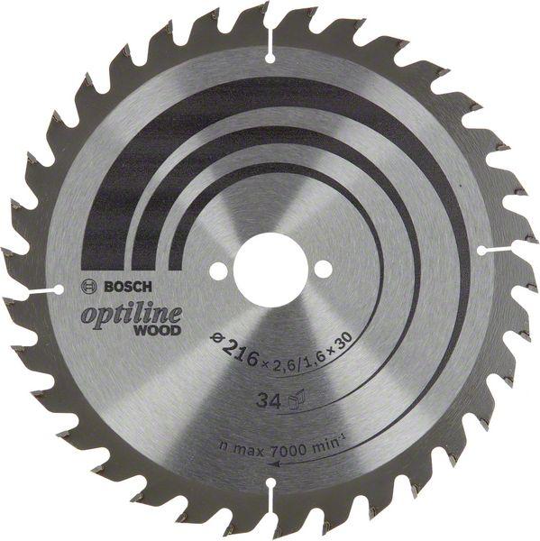 Bosch - Accessories Optiline 2608838409 Lama Circolare 216 X 30 X 1.6 Mm Numero Di Denti: 34 1 Pz. Bosch - Accessories Optiline 2608838409 Lama Circolare 216 X 30 X 1.6 Mm Numero Di Denti: 34 1 Pz.