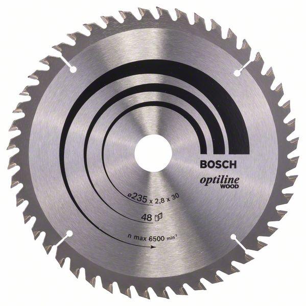Bosch - Accessories Optiline Wood 2608640727 Lama Circolare In Metallo Duro 235 X 30 X 2.8 Mm Numero Di Denti: 48 1 Pz. Bosch - Accessories Optiline Wood 2608640727 Lama Circolare In Metallo Duro 235 X 30 X 2.8 Mm Numero Di Denti: 48 1 Pz.