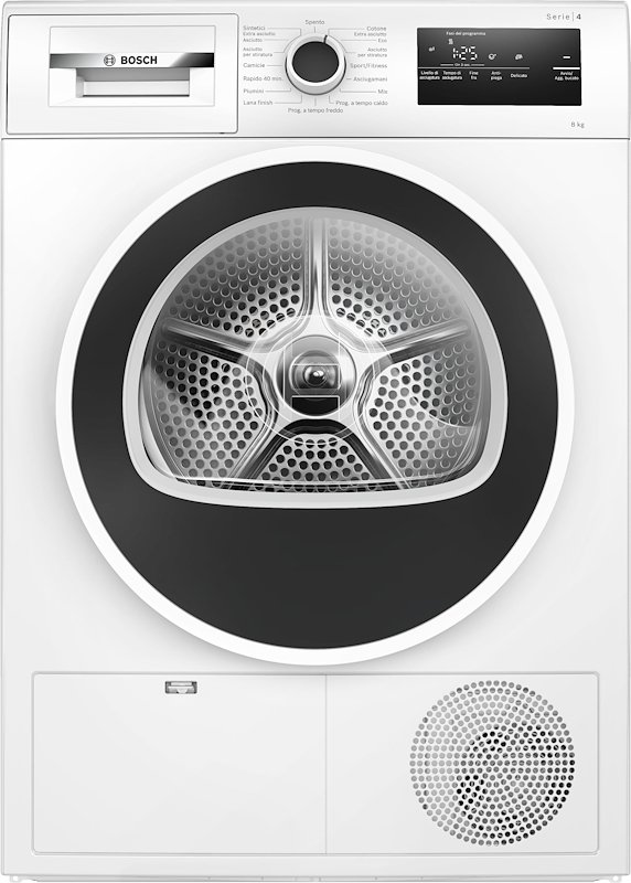Bosch - Asciugatrice Serie 4 Wth85208ii 8kg Classe E-bianco