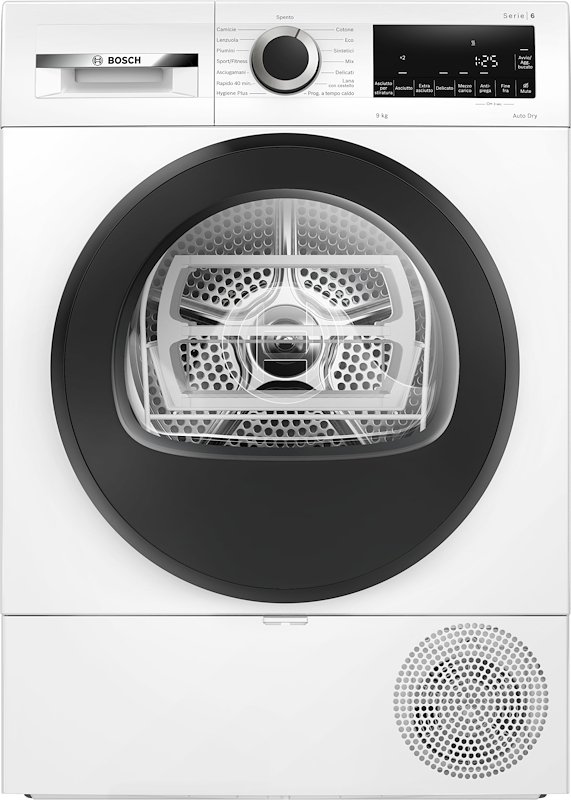 Bosch - Asciugatrice Serie 6 Wqg243d9it 9kg Classe C-bianco