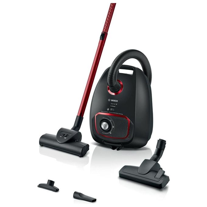 Bosch BGB41POW1 Serie 4 Aspirapolvere a Traino con Sacco 4 L 850 W Filtro HEPA 13 75 dB colore Nero