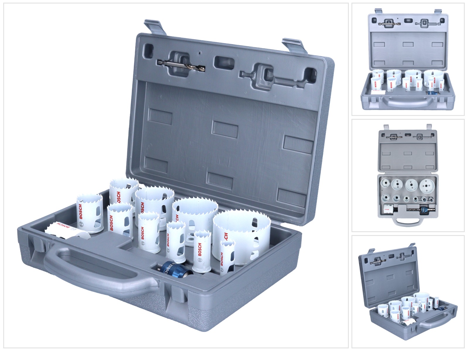 Bosch - Buco Seghe Giochi Con Power Change Adattatore, Che Progredisce, Quantità: 14 Pezzi Bosch - Buco Seghe Giochi Con Power Change Adattatore, Che Progredisce, Quantità: 14 Pezzi