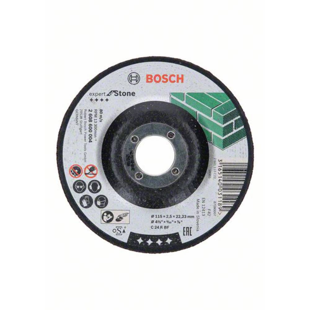 Bosch Disco Abrasivo Expert For Stone C 24 R Bf 115 Mm 22,23 Mm 2,5 Mm - 2608600004 Bosch Disco Abrasivo Expert For Stone C 24 R Bf 115 Mm 22,23 Mm 2,5 Mm - 2608600004