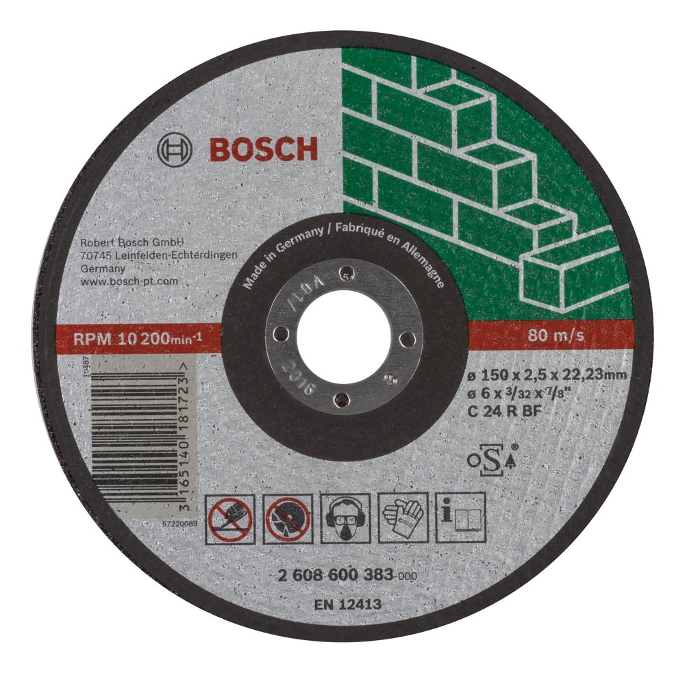 Bosch Disco Da Taglio Dritto Expert For Stone C 24 R Bf 150 Mm 22,23 Mm 2,5 Mm - 2608600383
