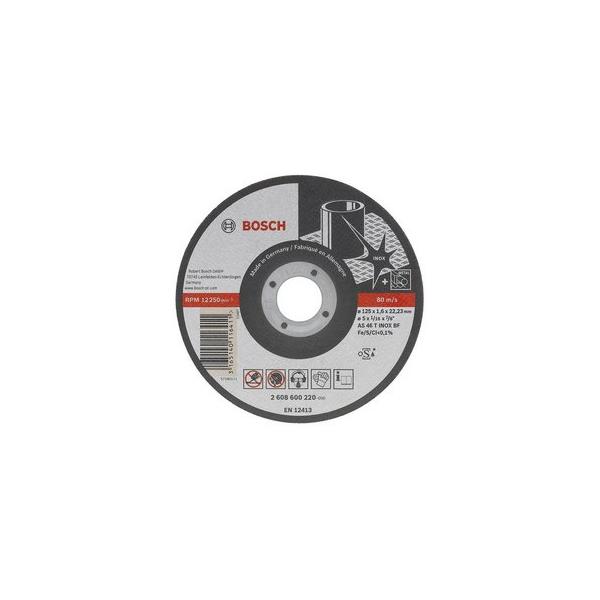 Bosch Disco Da Taglio Dritto Inox - Rapido Long Life A 60 W Bf 41, 115 Mm, 22.23 Mm, 1.0 Mod. 2608602220