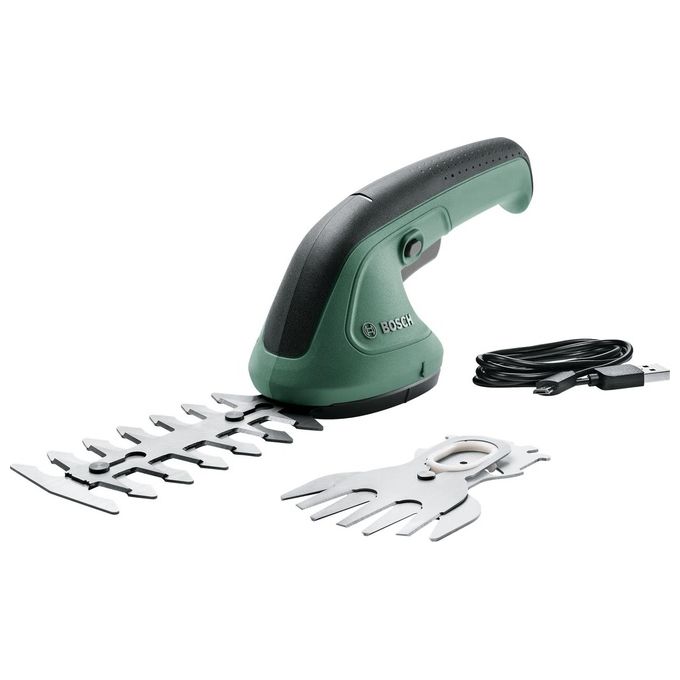 Bosch Easy Shear Cesoia per Erba Cordless 8cm 3.6V Ioni di Litio Nero-Verde