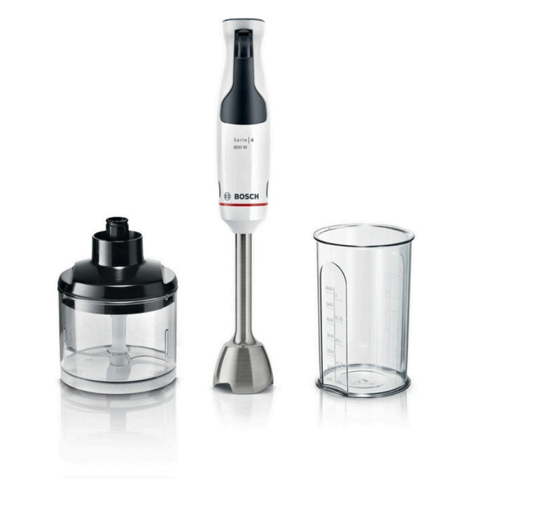 Bosch - Frullatore Msm4w420-nero, Trasparente, Bianco