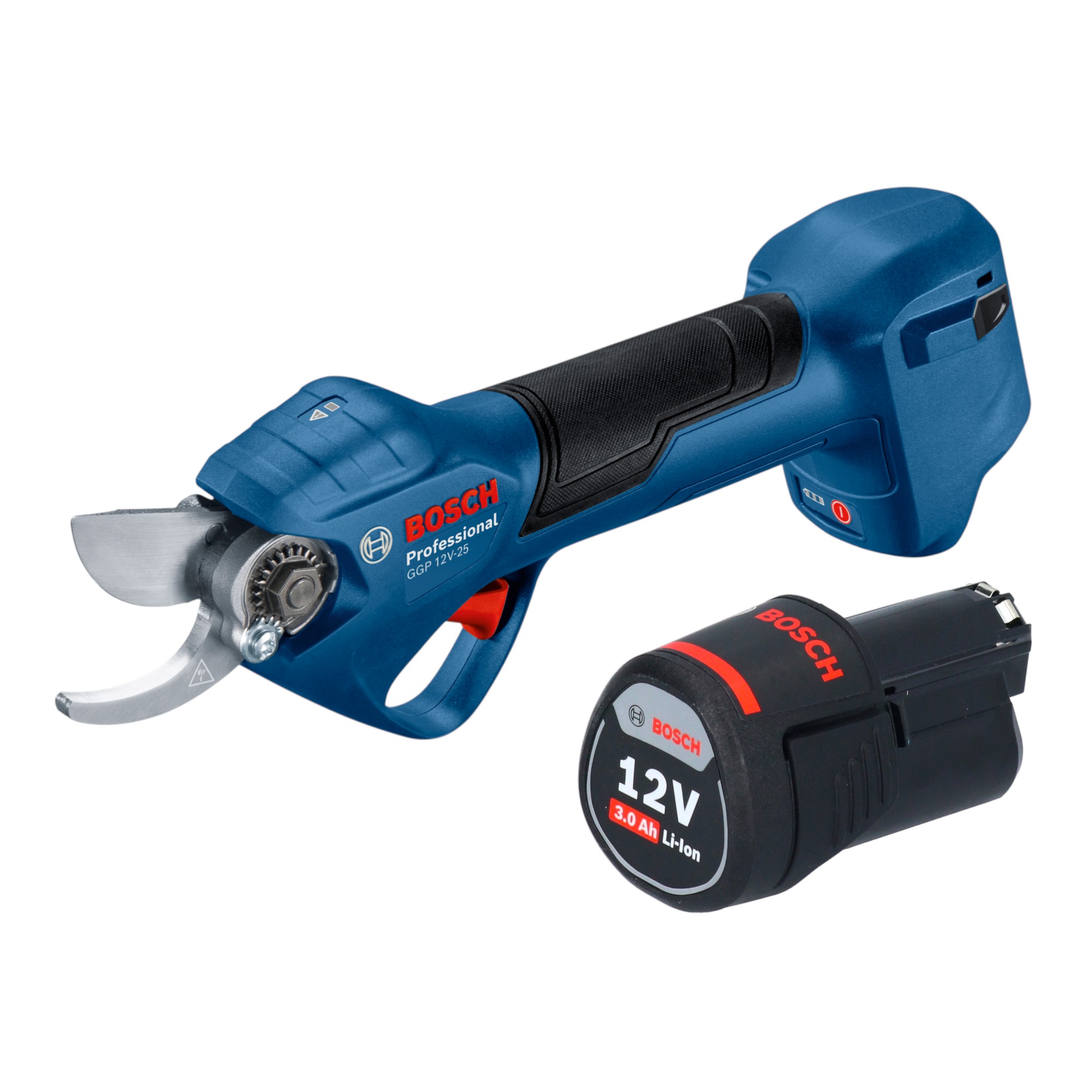 Bosch Ggp 12v-25 Forbici Da Giardino A Batteria 12 V 25 Mm Brushless + 1x Batteria 3,0 Ah - Senza Caricabatterie